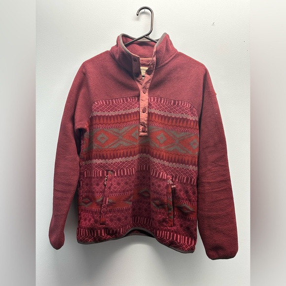 Burton Hearth Fleece Snap Pullover Men's Polartec Aztec Western Outdoor Small - Picture 1 of 3